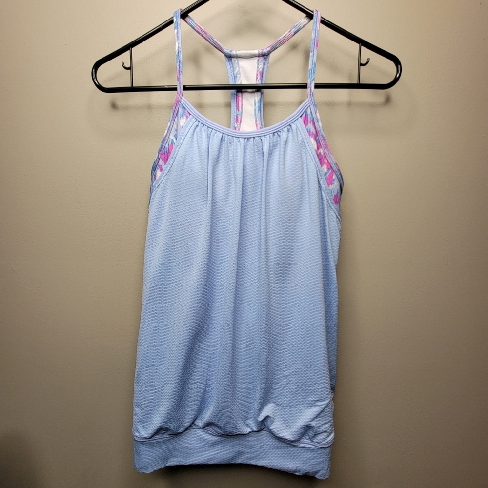 ivivva Blue Double Dutch Tank Purple Size 14